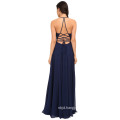 Women Evening Dress with Sleeveless Backless Long Dress